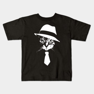 Smooth Criminal Cat Kids T-Shirt